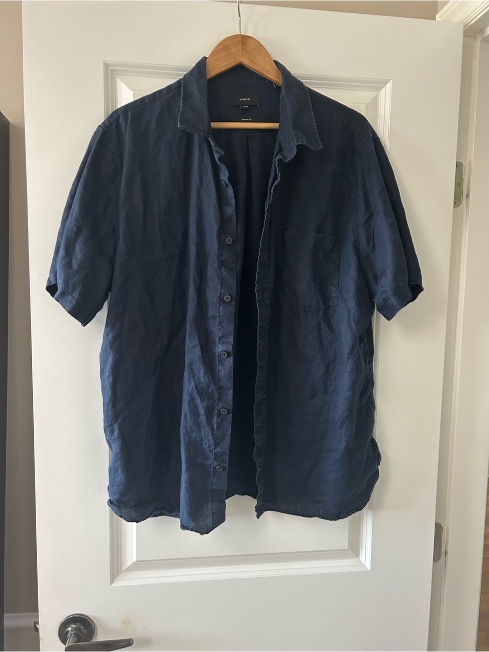 Vince Linen Short-Sleeve Shirt